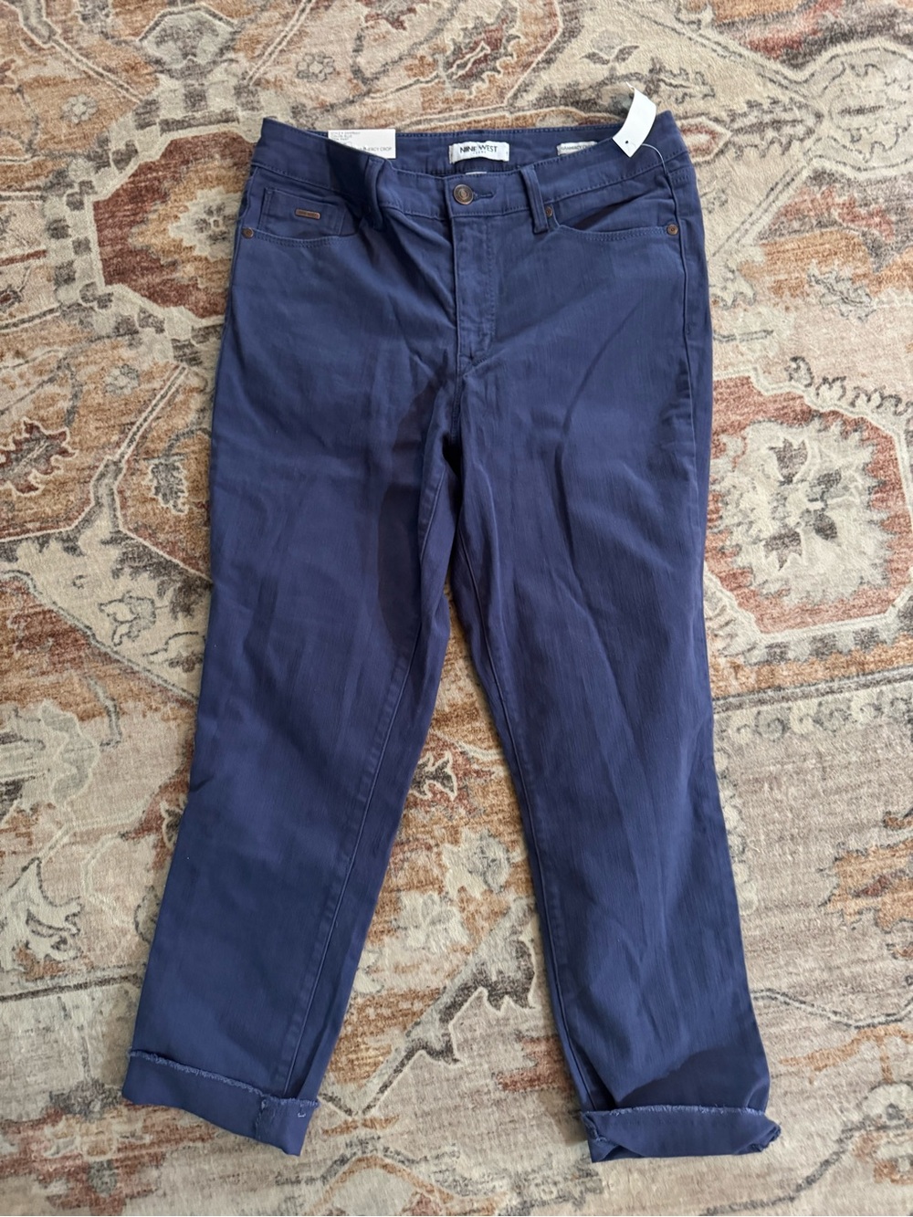 Nine West Navy Blue Boyfriend Jeans